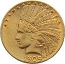 USA 10 Dollar Indian Head Goldmünze aus 900er Gold
